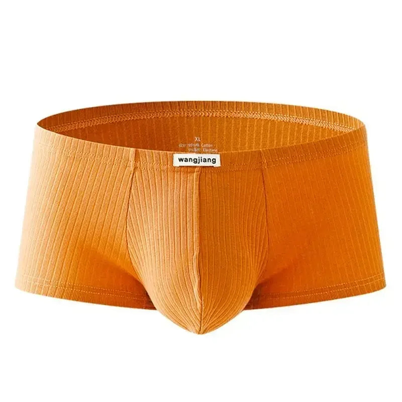 Men's Low-Rise Breathable Underwear Elastic Trunks Shorts U Convex Underpants