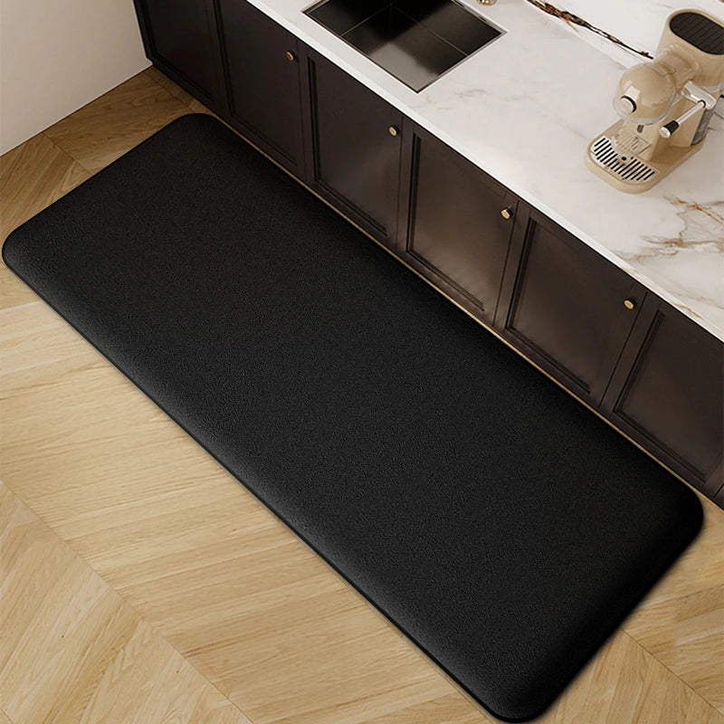 1pc long strip thickened kitchen floor mat flannel non-slip bathroom absorbent mat home door dirt-resistant
