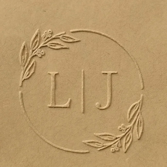 Custom Initials Embosser stamp,Book Embosser Personalized Wedding Embossing Stamp, Address Stamp, Form the Library Embosser