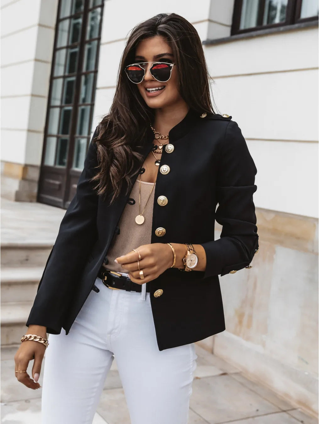 Long Sleeve Jacket Blazer Coat