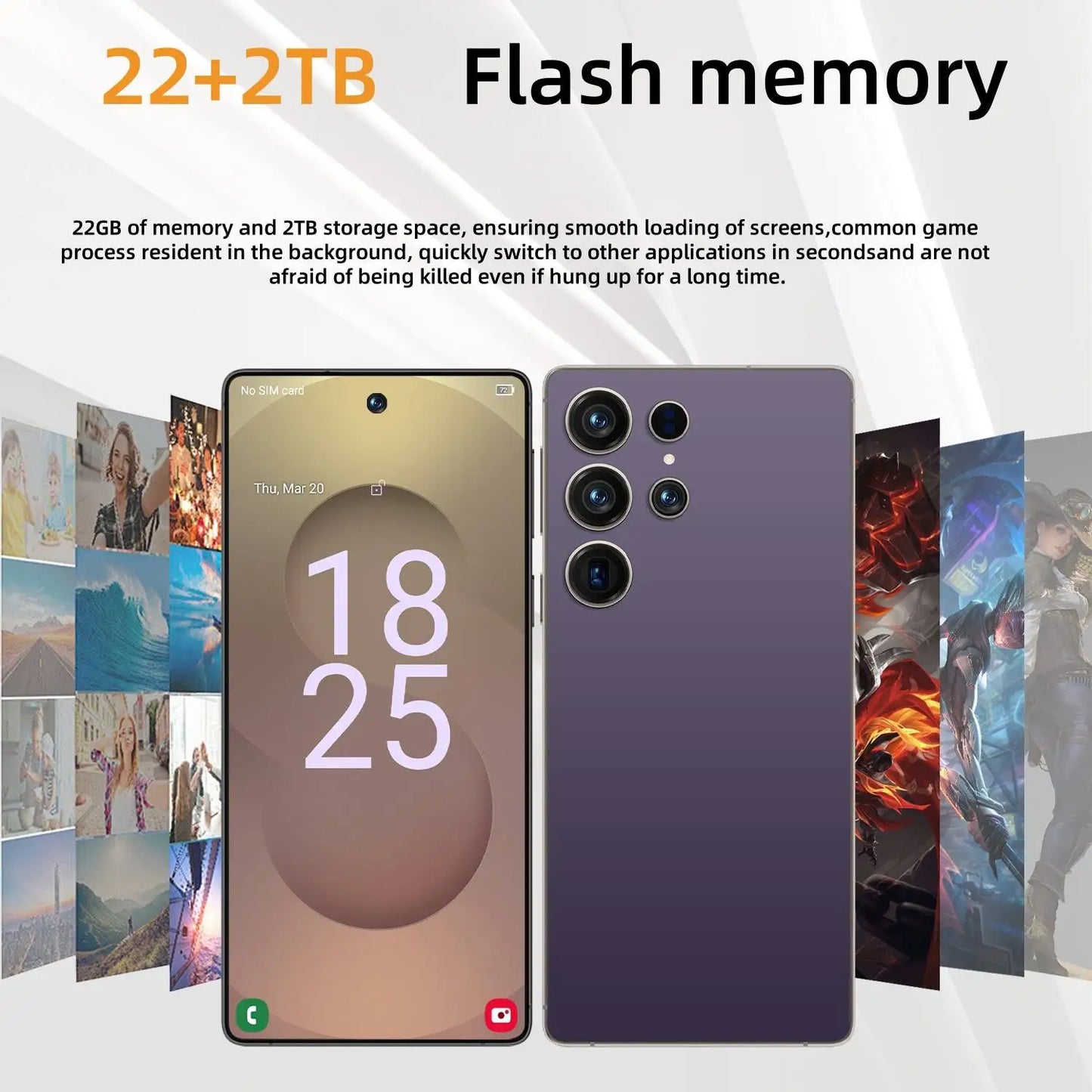 2025 Original Pad S27 ultra Smart Phone 7.3 inch HD 4K Android 15 22GB+2TB 8000mAh Battery 4G 5G Dual Sim Card WiFi GPS Google Tab