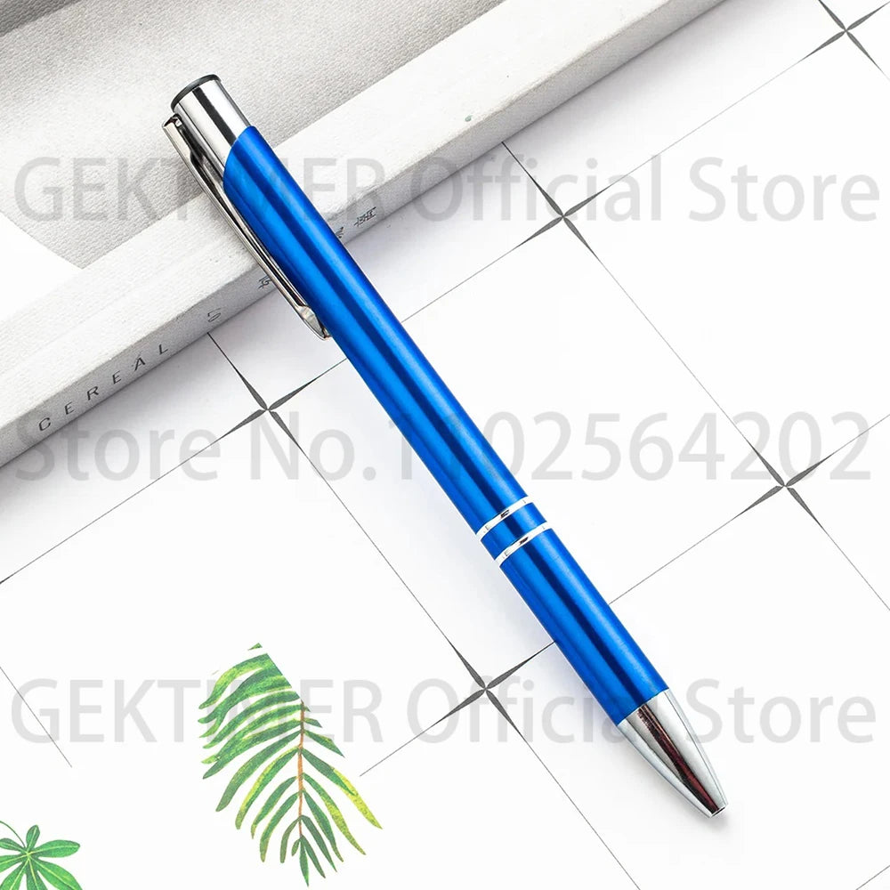 100 50 20 Pcs Custom Ballpoint Pen Metal Pen Support Custom Logo Advertising Wholesale Personalized Pen Advertising Gift