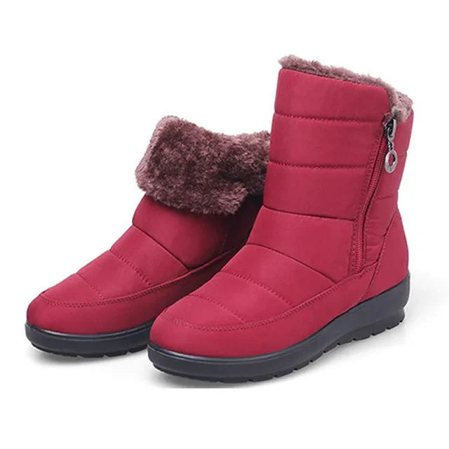 BEYARNE Waterproof non-slip winter boots plus cotton velvet shoes for women warm large size 41 42