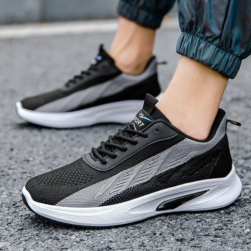 Men's Summer Lightweight Running sneakers Shoes breathable Lace-up