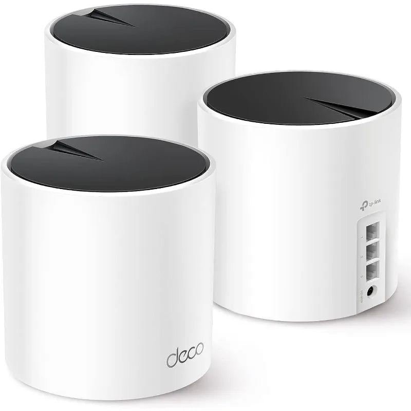 Deco X55 AX3000 WiFi 6 Mesh System - Covers up to 6500 Sq.Ft, Replaces Wireless Router and Extender, 3 Gigabit Ports per