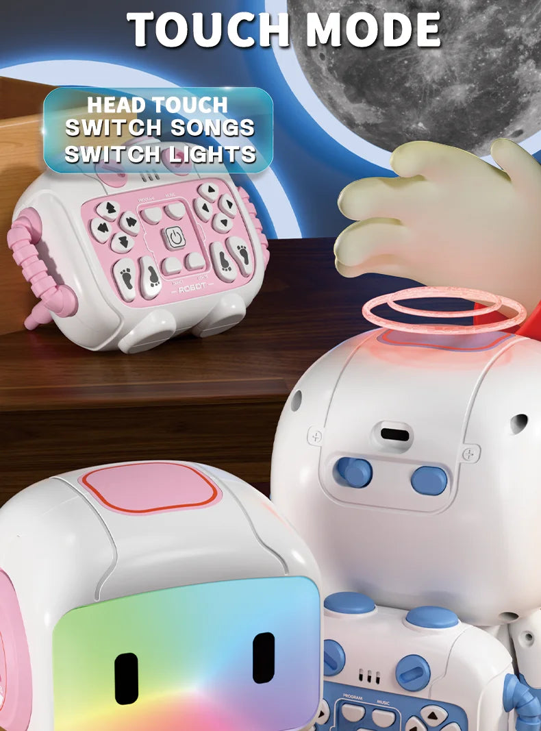 Intelligent remote control robot, interactive recording, lighting, music, dance toys, birthday gifts for boys and girls