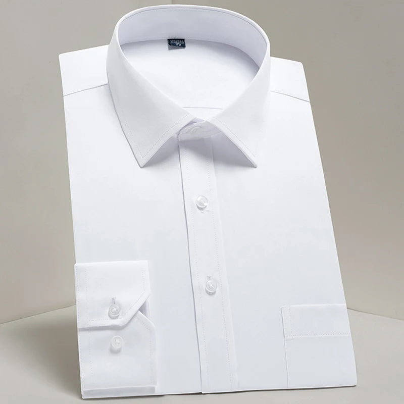 Men's Classic Long Sleeve Standard-fit Dress Shirts