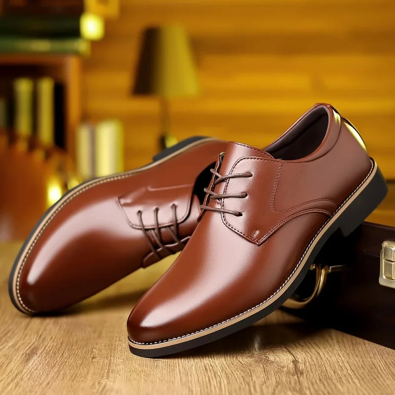 Men's Leather Dress Shoes Soft Sole