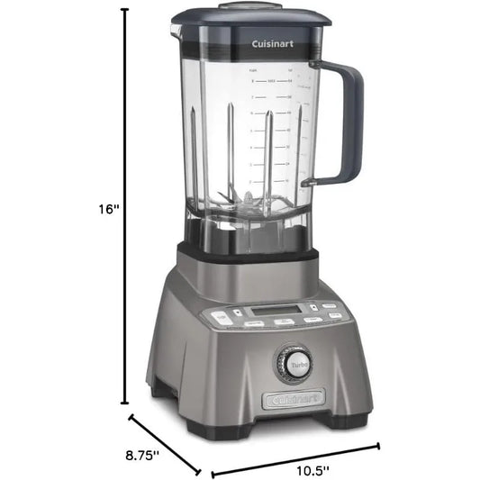 Cuisinart Blender for-Shakes, Smoothies & More, 3.5 Peak Hurricane Pro Blender, Gunmetal
