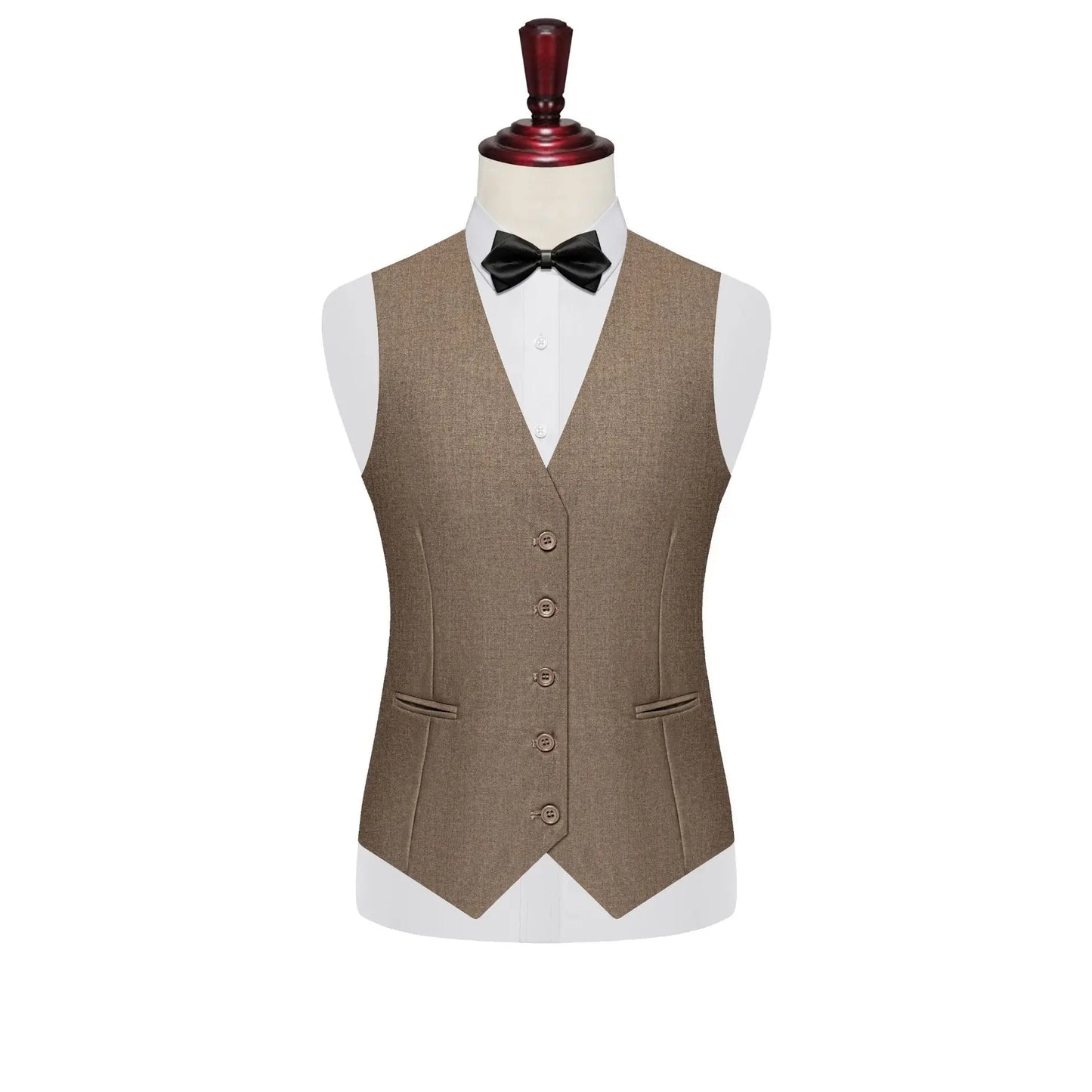 7XL 8XL Plus Size Slim Suit Vest Business Men's Dress Vest Fashion Solid Single Breasted V-neck Formal Waistcoats