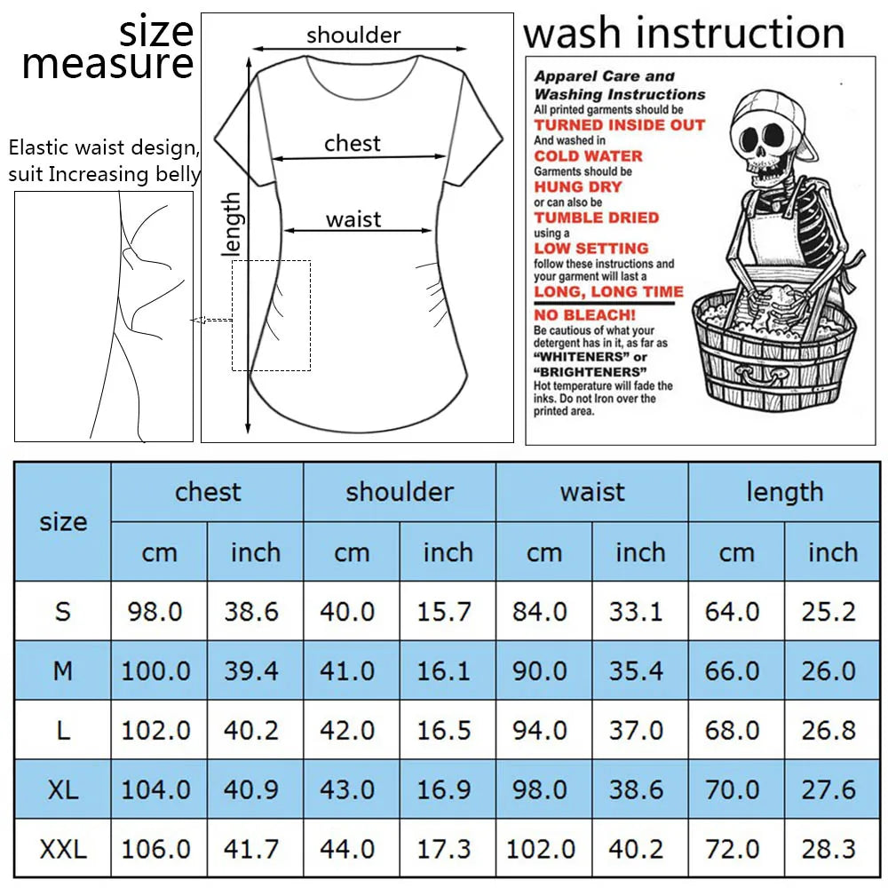 Maternity Shirt Pregnancy Announcement Tee - Summer Casual Mama Blouse, Basic Pregnancy Clothes for Expecting Moms