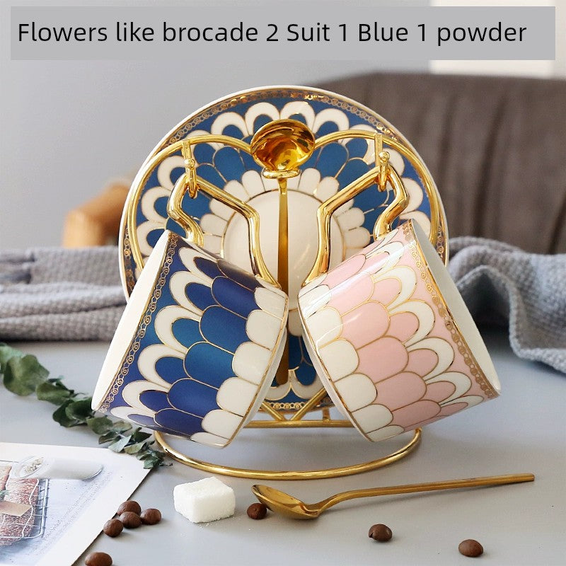 Luxury Gold Plated Ceramic Dinnerware