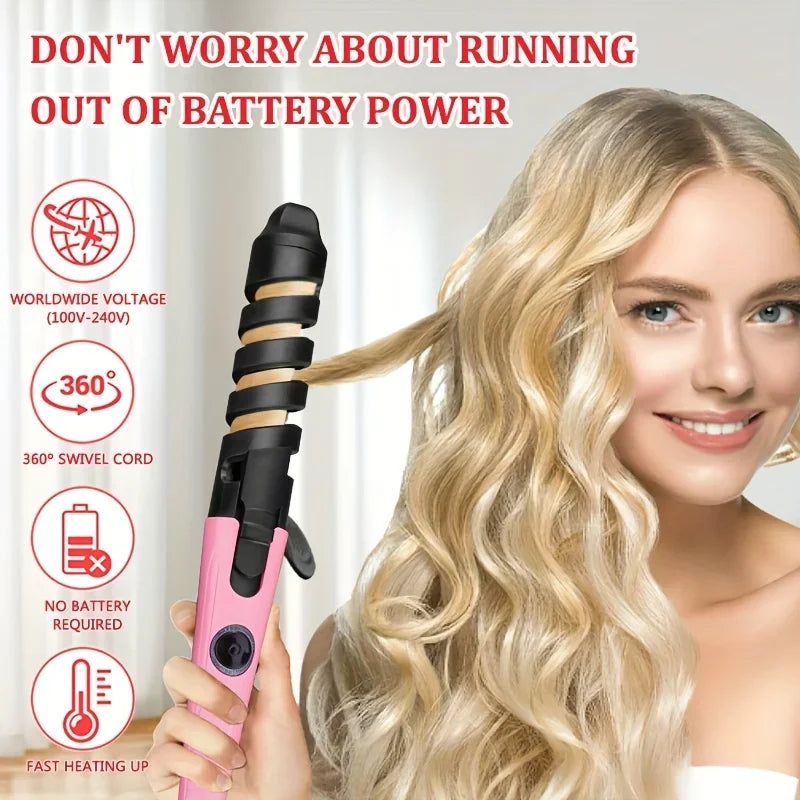 Automatic Hair Stylish Curling Iron, Hair Straightener & Curling 2 In 1