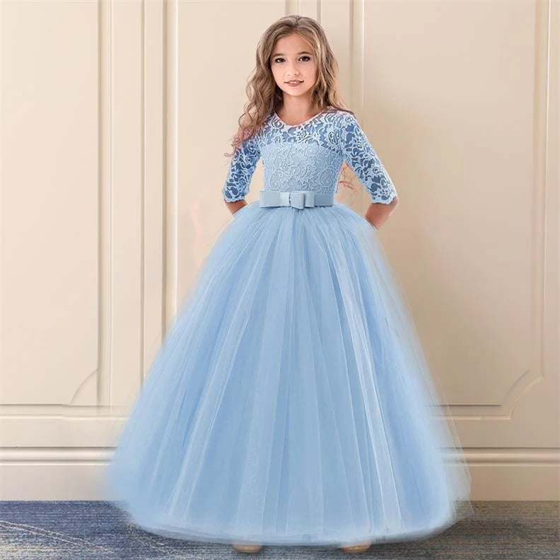 Girls Princess long Formal Dress