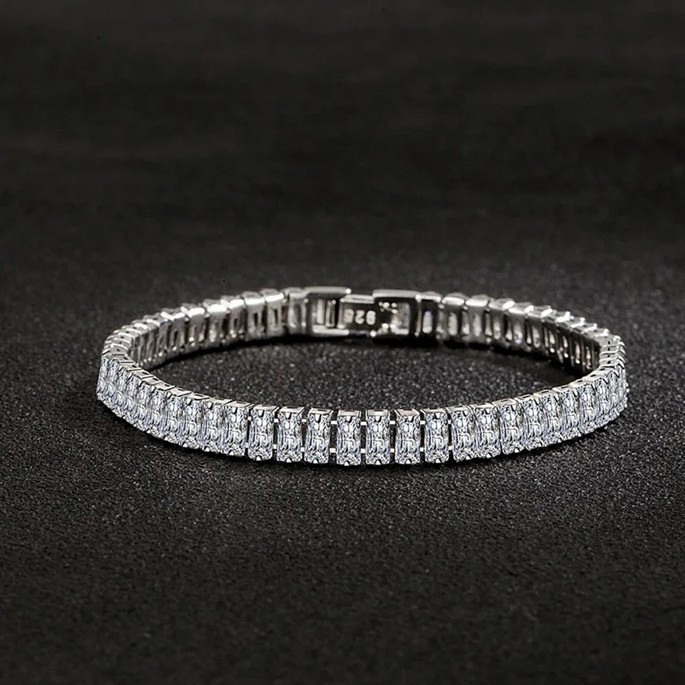 925 Sterling Silver Exquisite and Stylish Crystal Bracelet for Women
