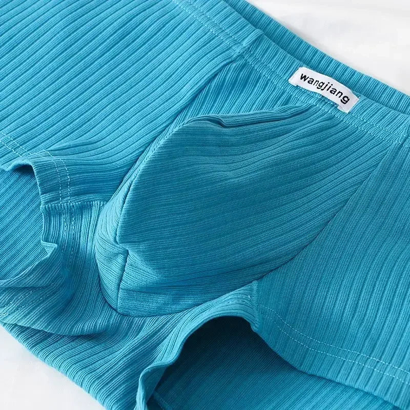 Men's Low-Rise Breathable Underwear Elastic Trunks Shorts U Convex Underpants