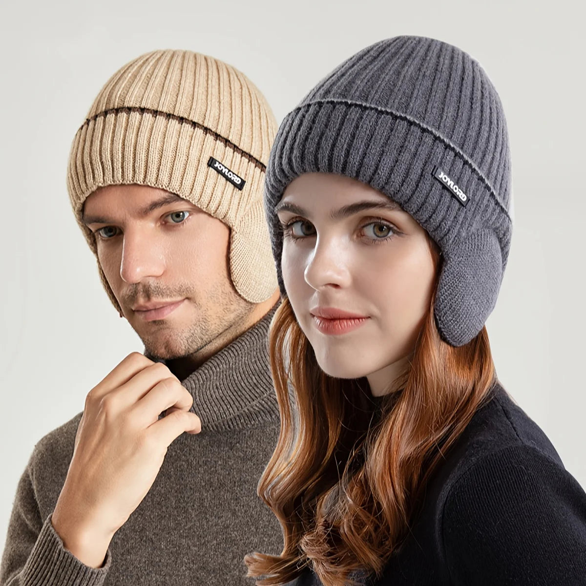 1pc Unisex Outdoor Plus Velvet Thickened Knitted Hat, Winter Ear Protection Warm Hat