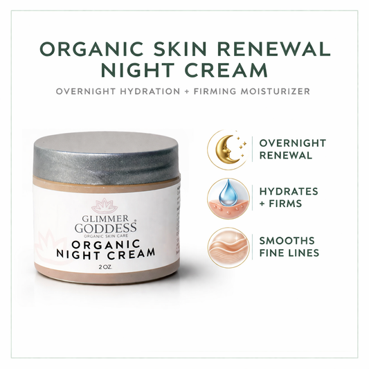 Organic Skin Renewal Night Cream 2 oz – Anti-Aging Treatment