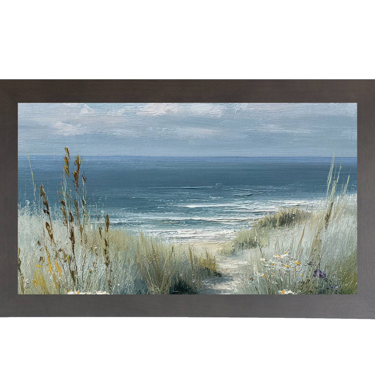 Coastal Path Wide Landscape Wall Art – Beach Dune Ocean Scenic Decor (SB756)