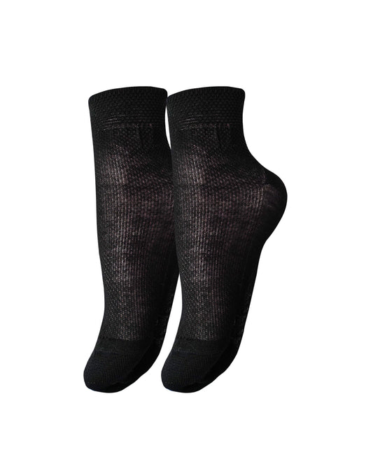 100% Organic Mercerized Cotton "Filo di Scozia" Women's Socks 1 Pair. Made in Italy