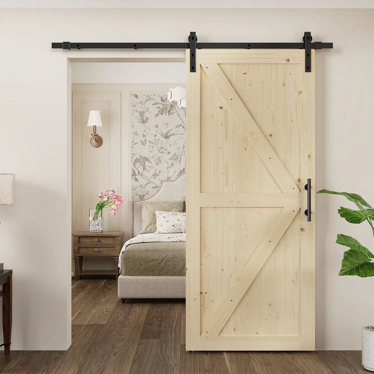 Solid Pine Barn Doors with Track Kit