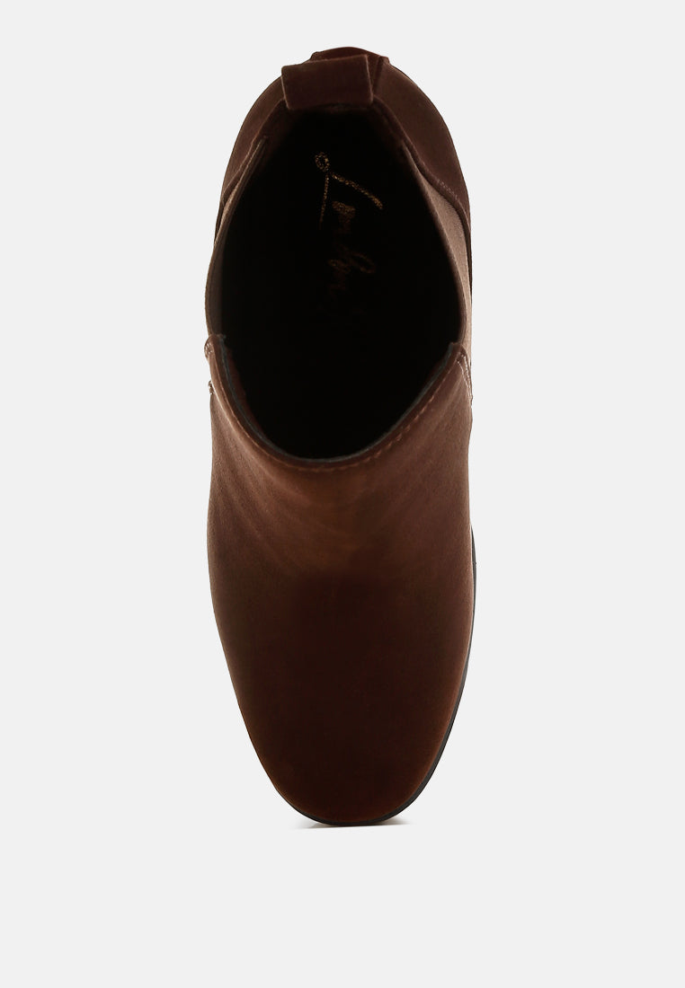 Sonia Block Heeled Chelsea Boots