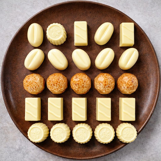 CHOCOLATIER Sugar Free Belgian White Chocolate Truffles Pralines 25 pcs (60% Cacao). White Chocolate lovers, Stevia sweetened, Gourmet Gift Box