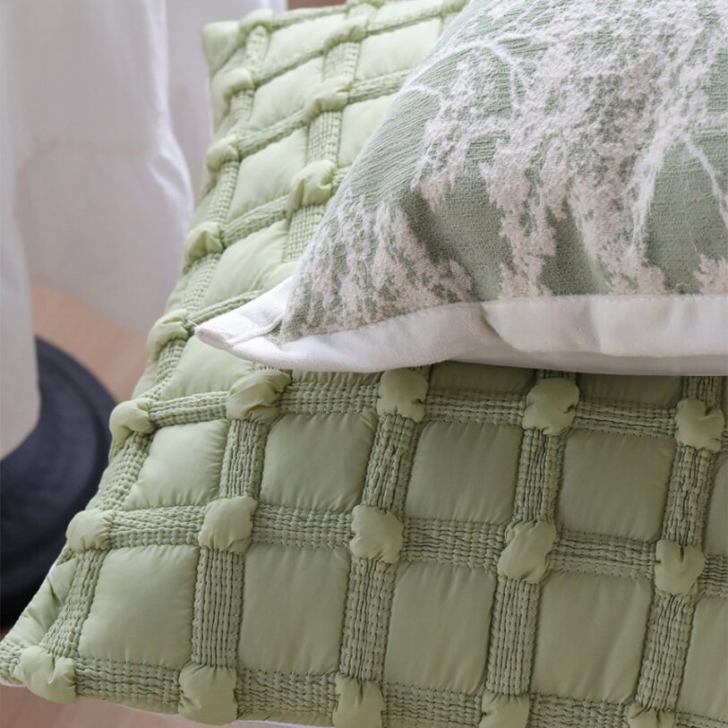 Pack of 2 18"x18" Luxurious Textured Decorative Throw Pillow Set optional of inserts