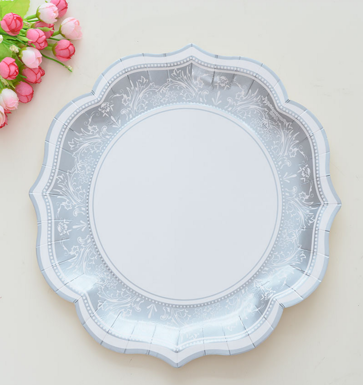 Blue and White Porcelain Series Disposable Paper Plate Chinese Style