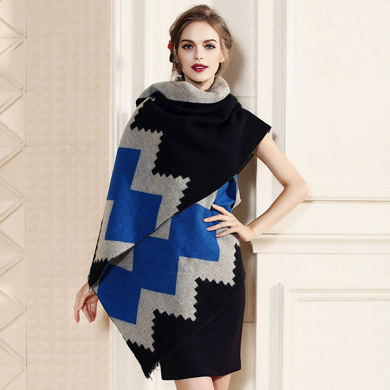 Women's Extra Large Scarf Long Double-Sided all season