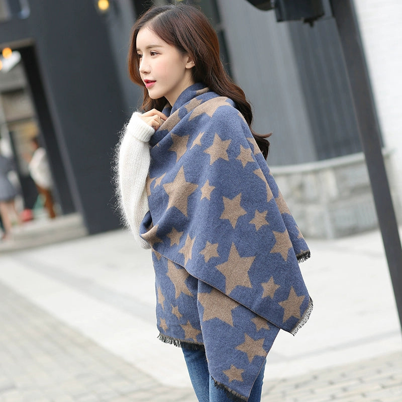 Women's Extra Large Scarf Long Double-Sided all season