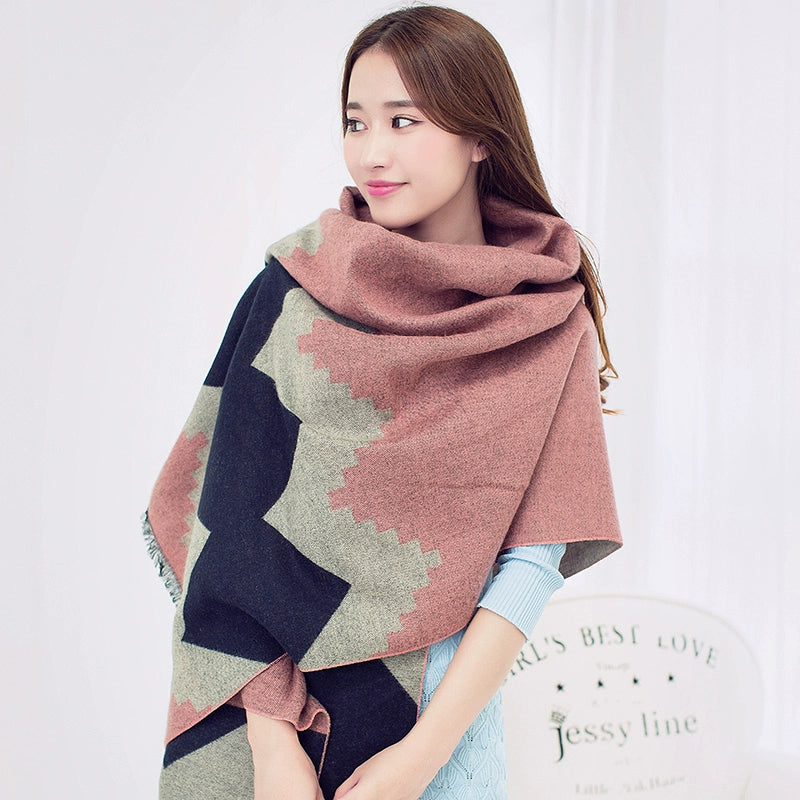 Women's Extra Large Scarf Long Double-Sided all season