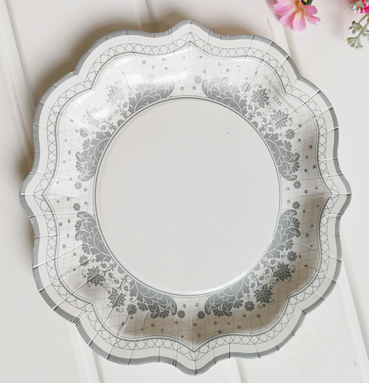 Blue and White Porcelain Series Disposable Paper Plate Chinese Style