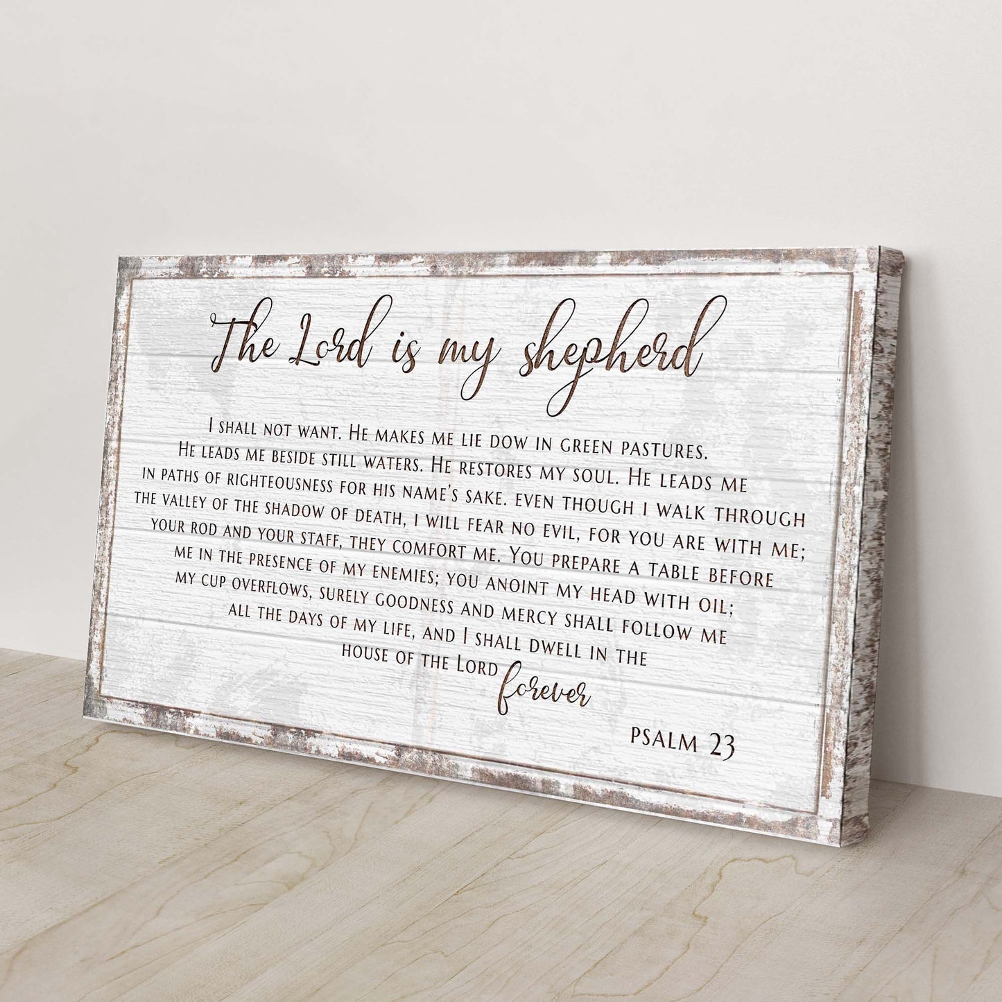 Psalm 23 - The Lord Is My Shepherd Sign III