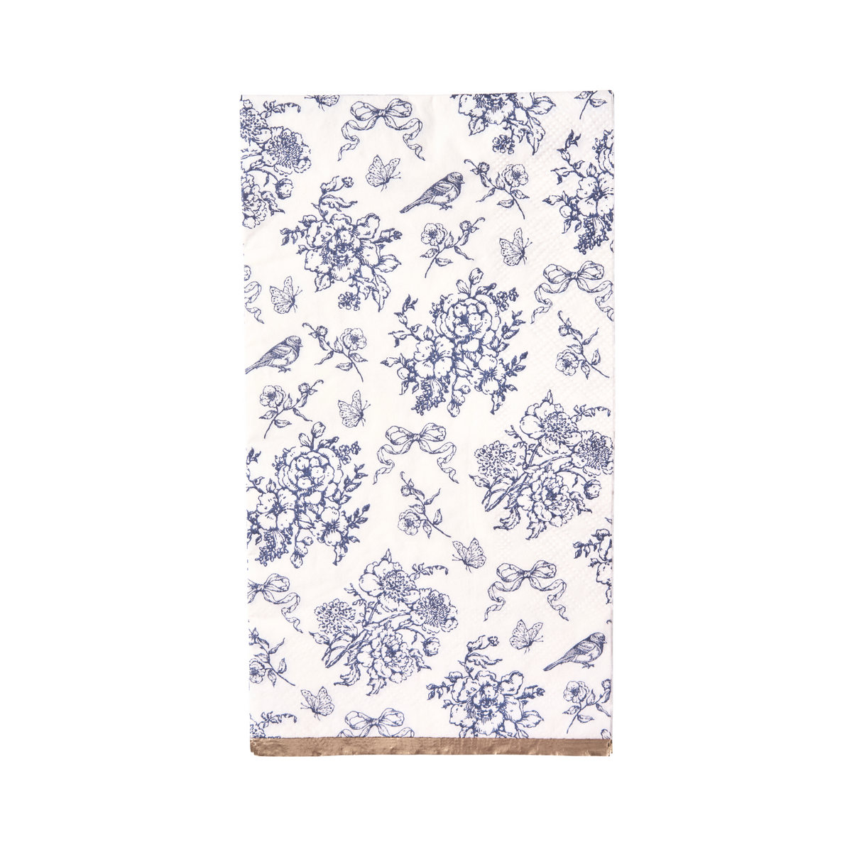 Hamptons Toile & Stripe Dinner Napkins