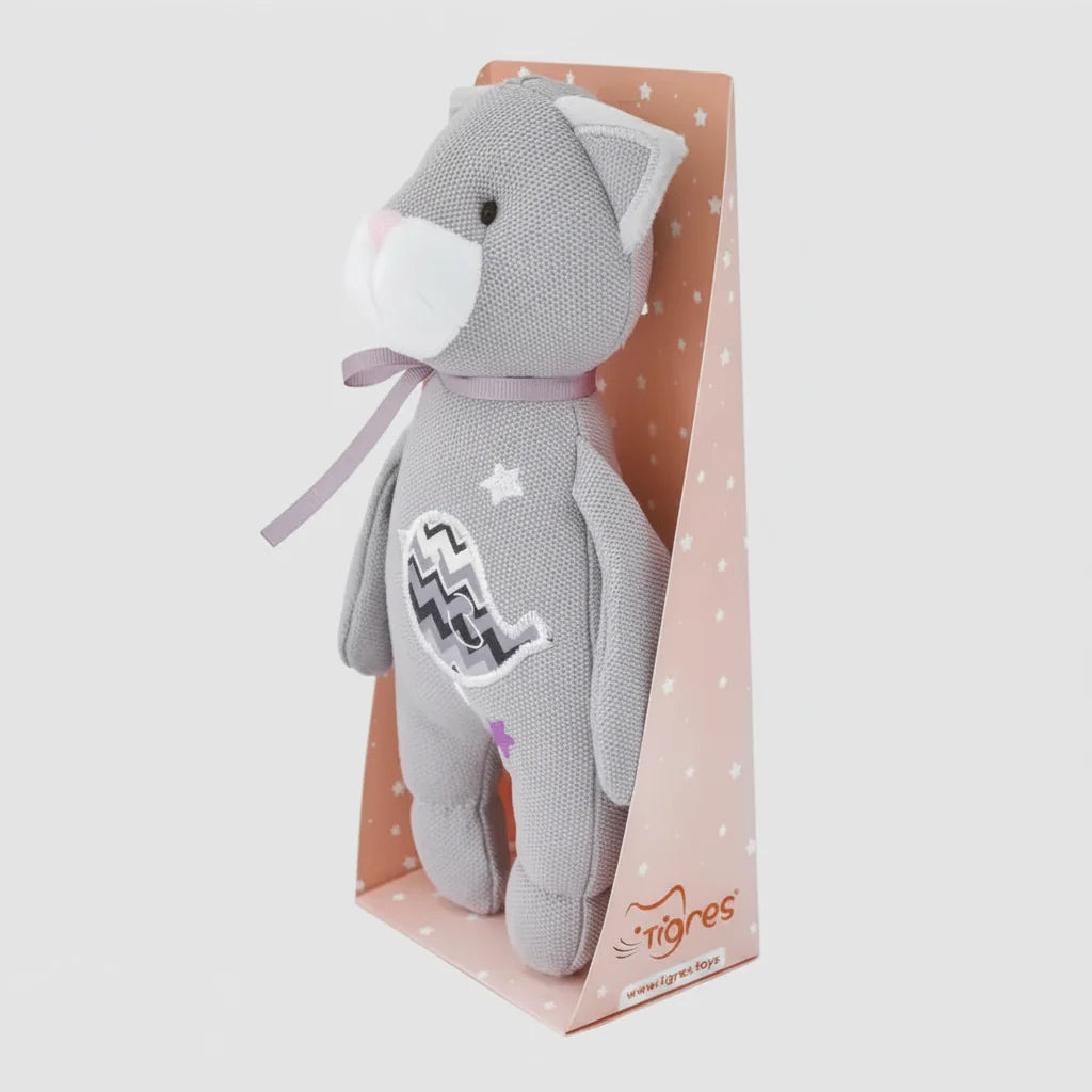 “Star” Soft Baby Plush Toy — Cat (Мягкая игрушка для малышей «Звёздочка» — Котик)