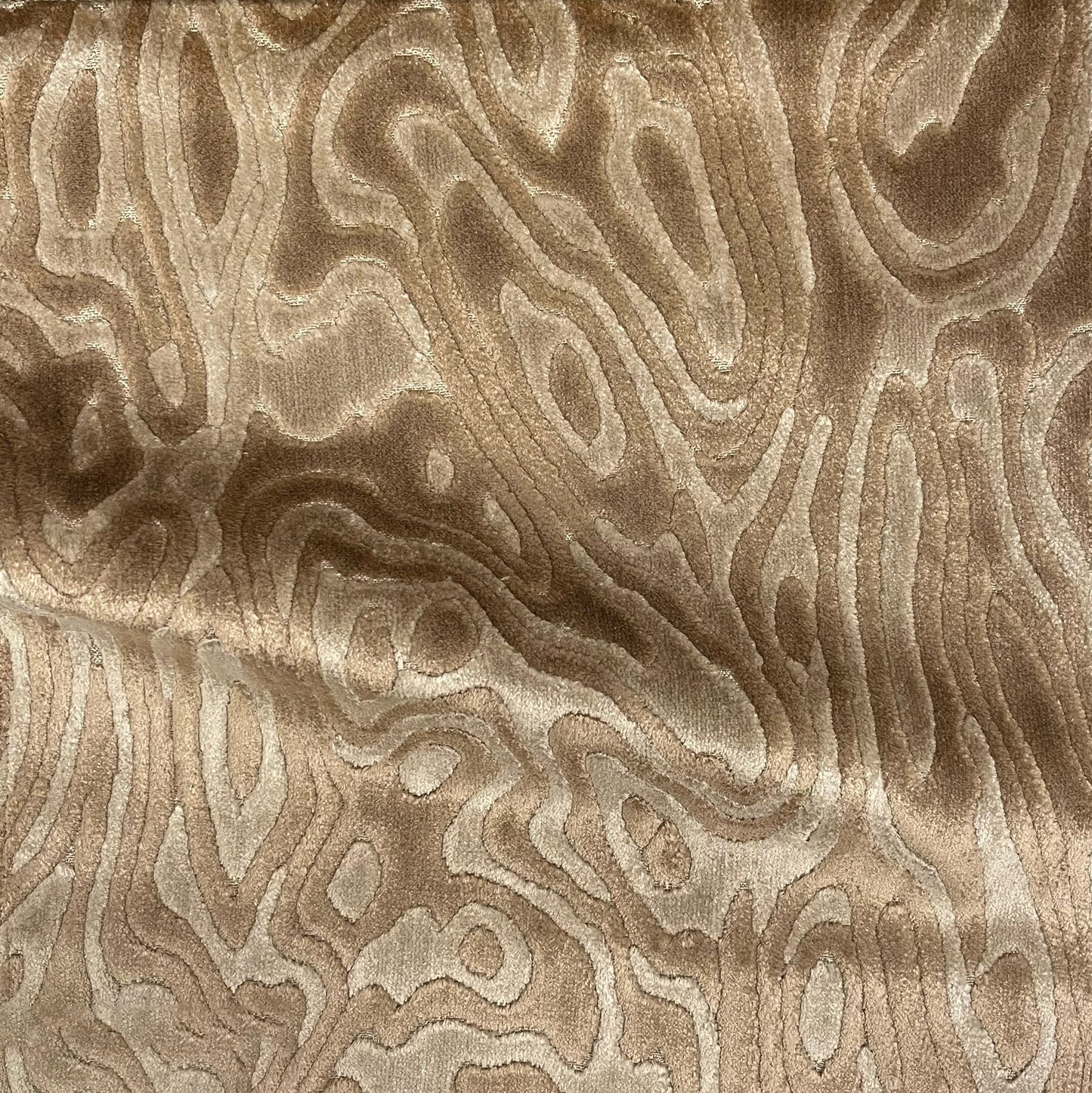 ECHO - ABSTRACT PATTERN CUT VELVET UPHOLSTERY FABRIC BY THE YARD