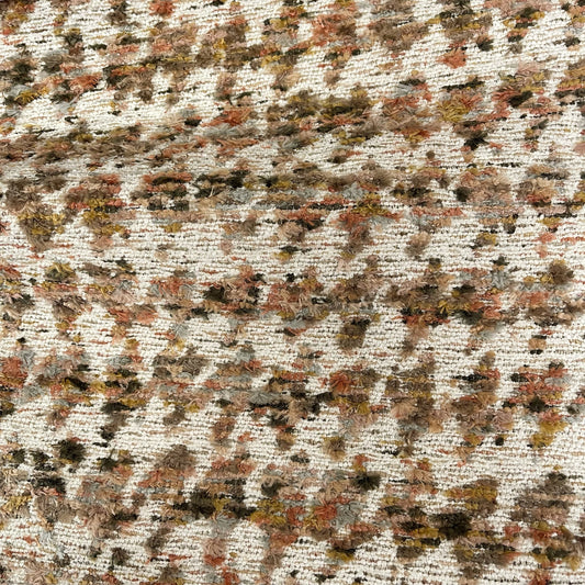 JADEN - CONTEMPORARY PATTERN CUT VELVET UPHOLSTERY FABRIC BY THE YARD