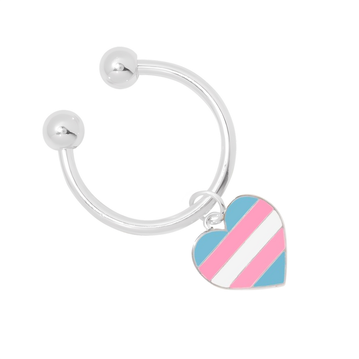 Transgender Heart Pride Keychains