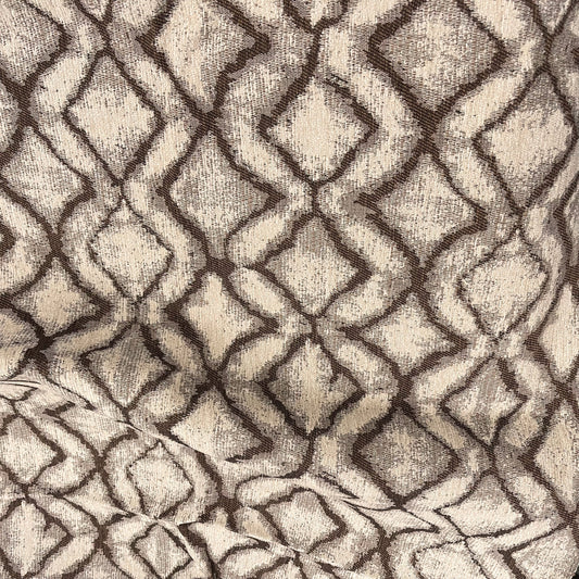 TRELLIS - GEOMETRIC CHENILLE UPHOLSTERY FABRIC BY THE YARD