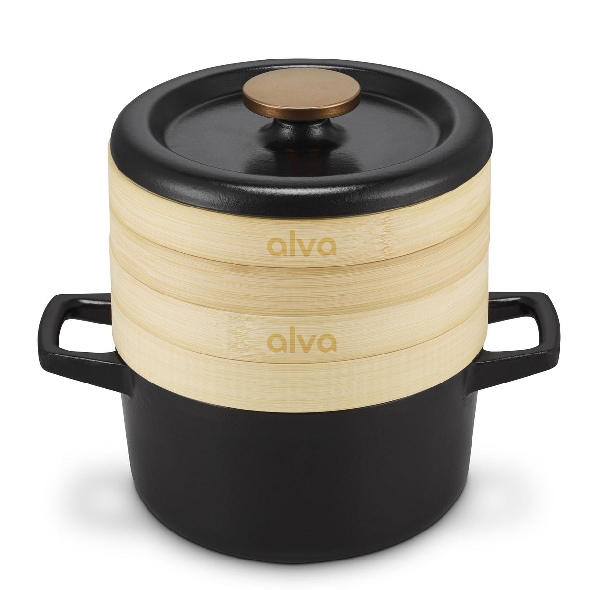 Enameled Cast Iron Dutch Oven with Steamer, 2.5-Qt
