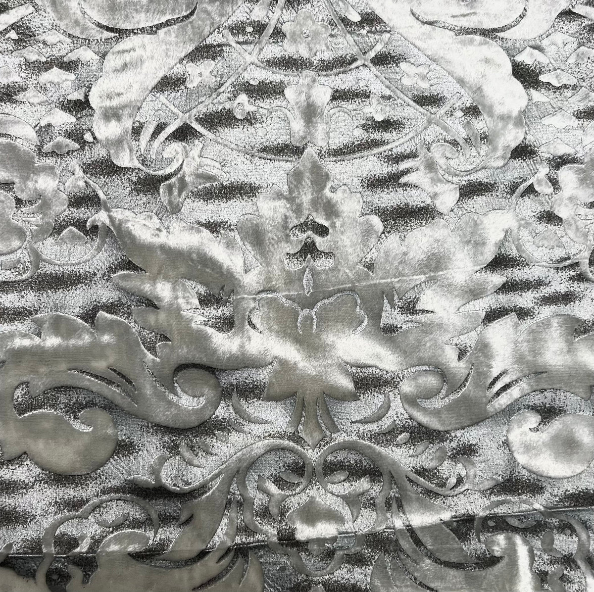 VERONA - Full Silk Printed Aluminium Velvet