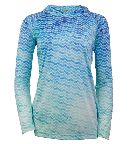 Women's Waves L/S UV Sun Hoodie
