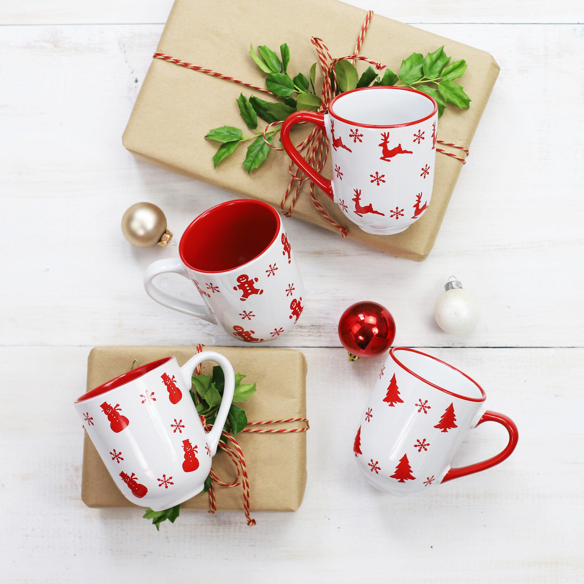 Winterfest 4 Piece Assorted Mug Set