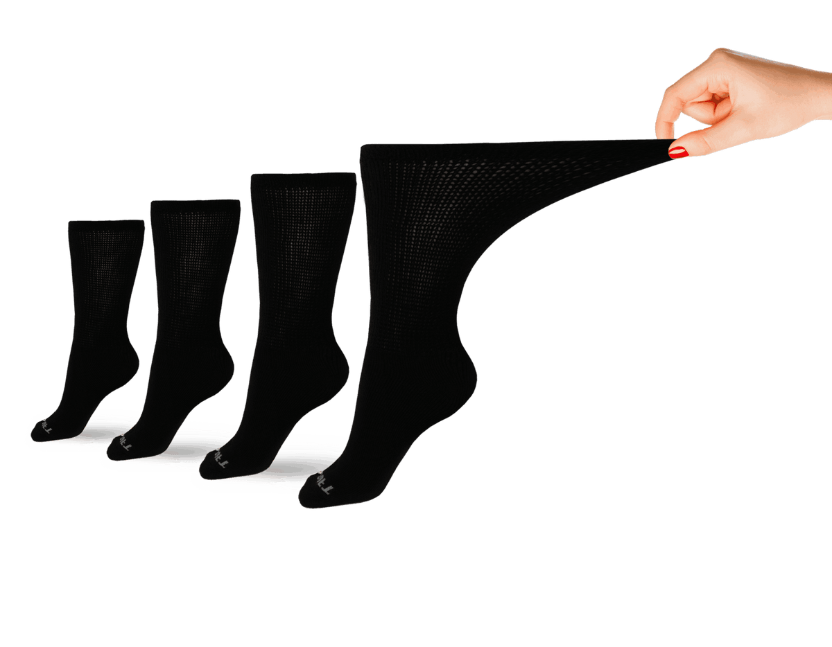 Women's Ultra-Soft Upper Calf Diabetic Socks (4 Pair)