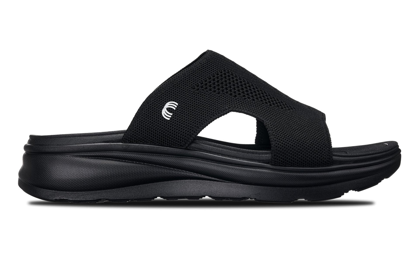 CALTO - X1657 - 2 Inches Taller (Black/Knitted Black)