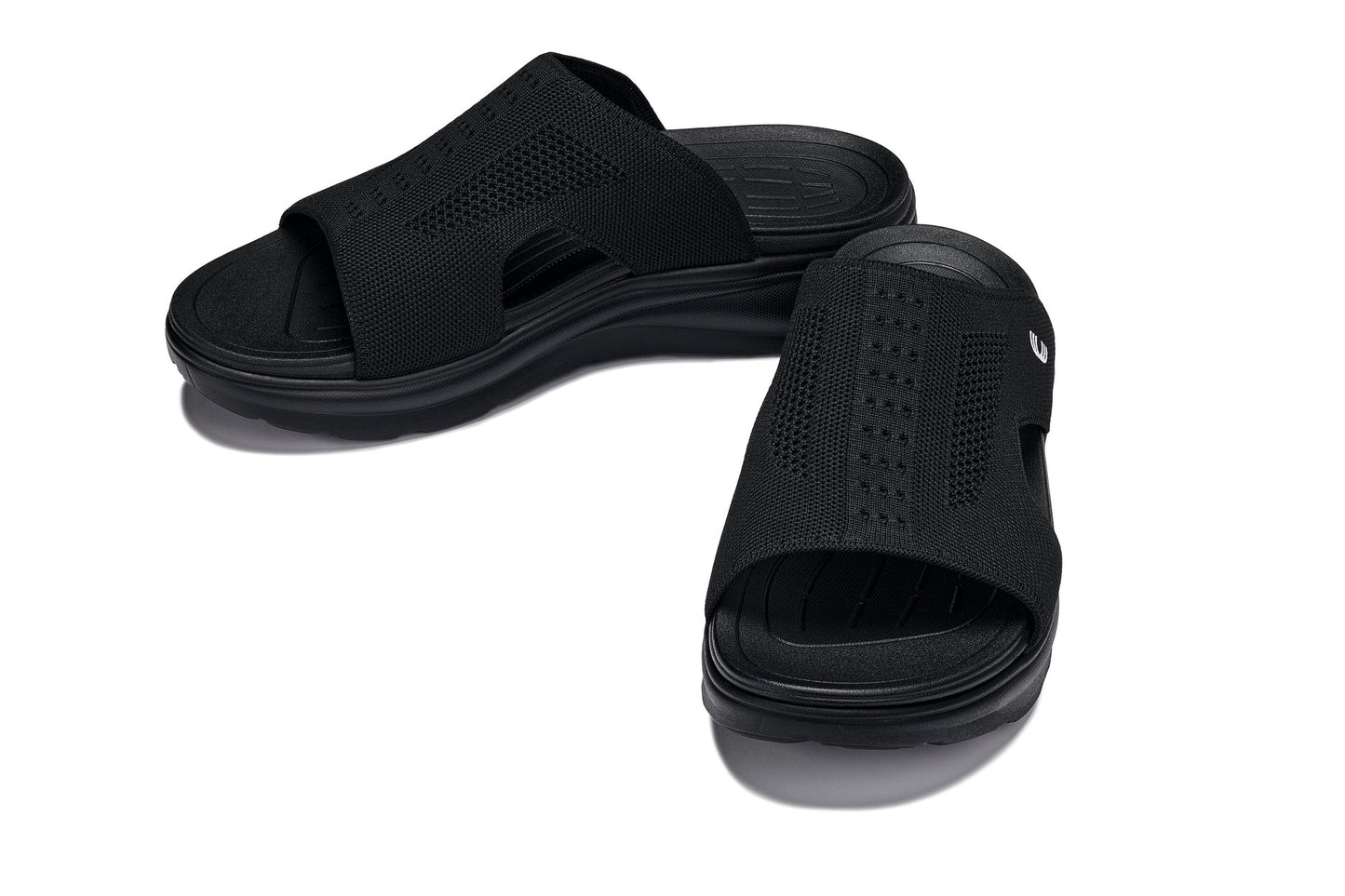 CALTO - X1657 - 2 Inches Taller (Black/Knitted Black)