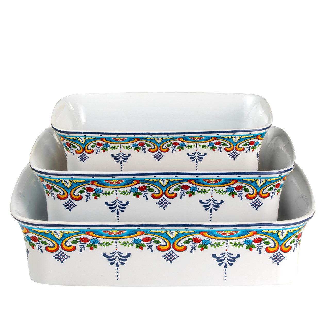 Zanzibar Oven to Table Rectangular Dishes, Set of 3