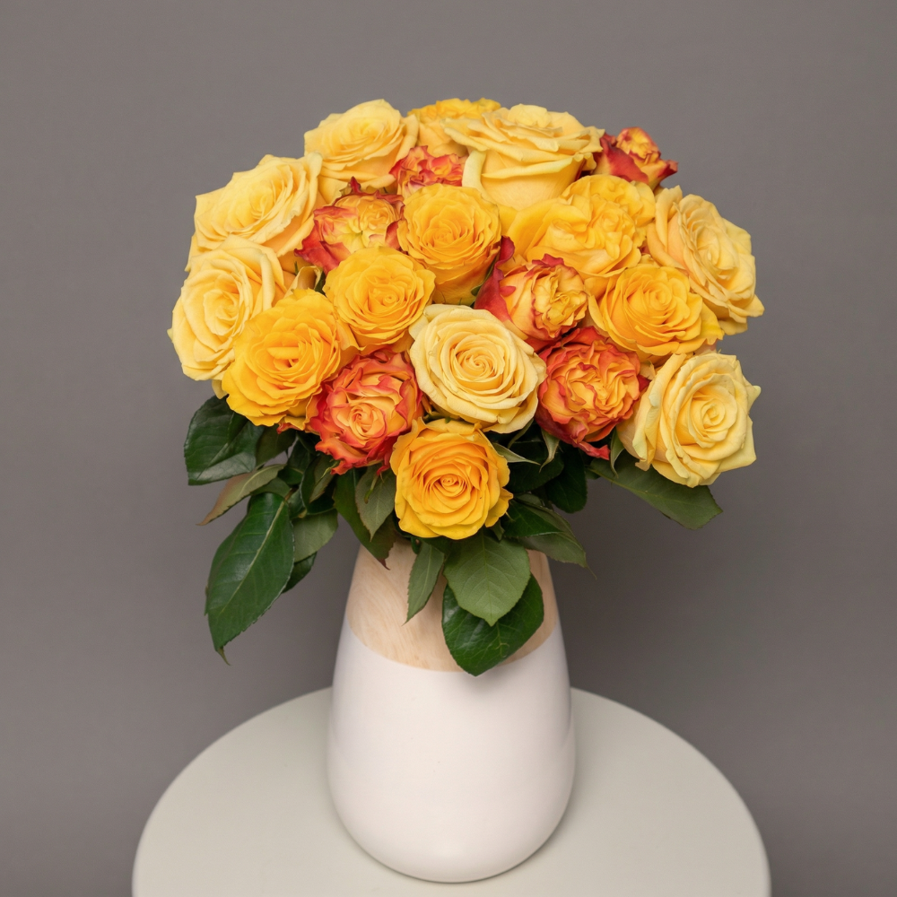 YELLOW EXPLOSION OF ROSES
