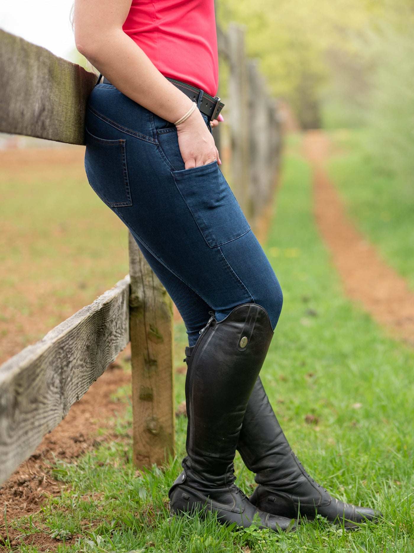 Denim Full Seat Tread Breech Riding Pants